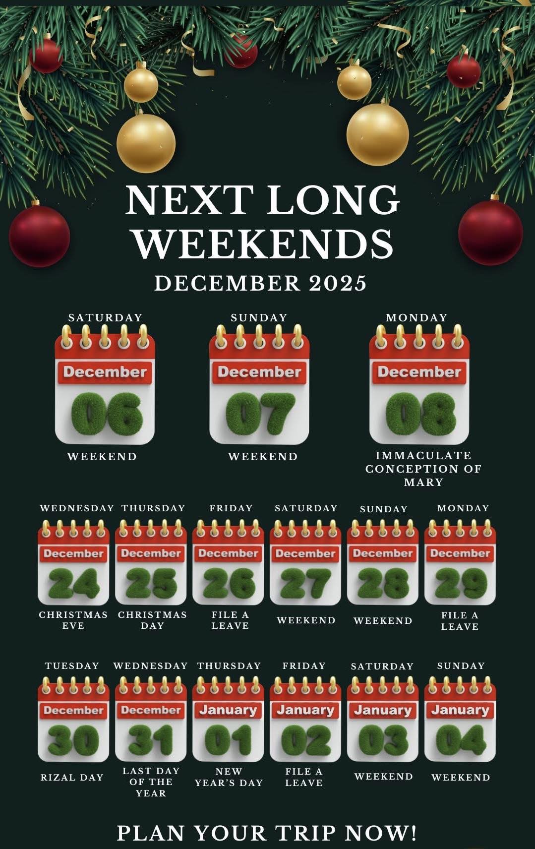 🚨 LOOK: Long Weekends Alert! 🚨... - Online Ticketing Service | Facebook