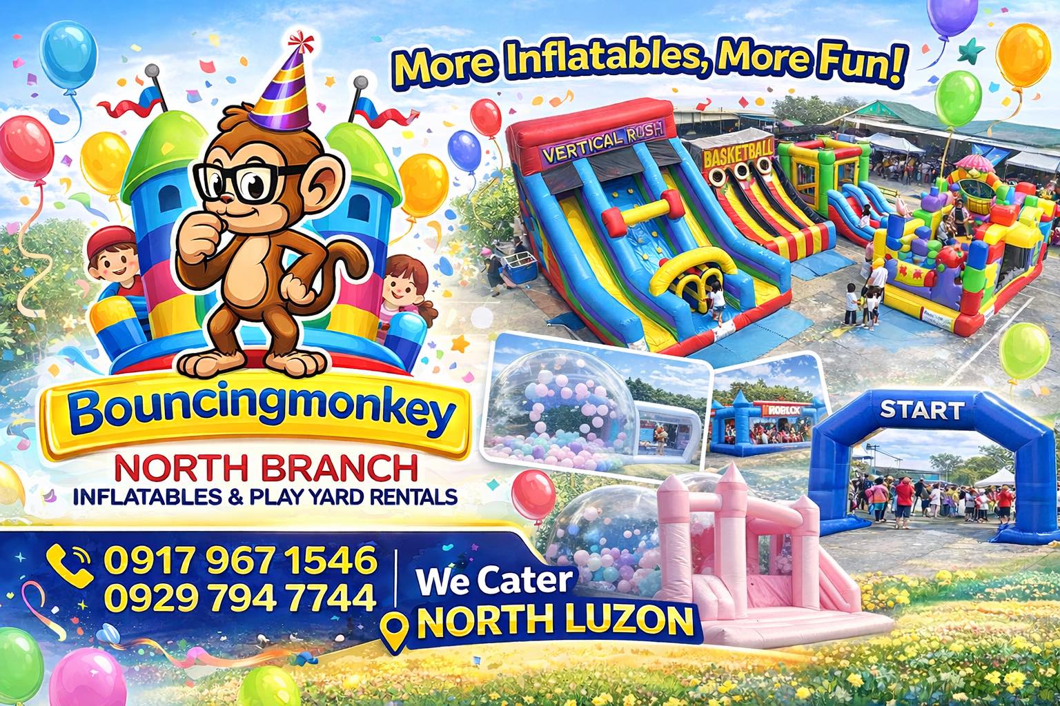 Bouncing Monkey Inflatable North Rentals | Tarlac