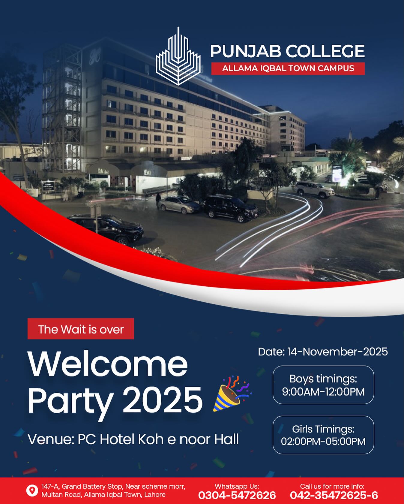 Punjab - Punjab College Allama Iqbal Town Campus proudly announces its ...