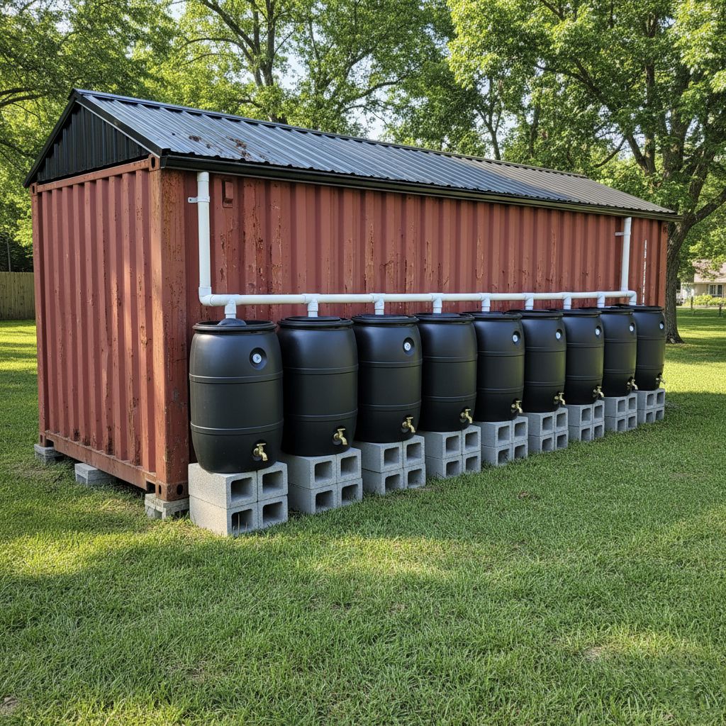 Luxury - This image showcases a sophisticated rainwater harvesting ...