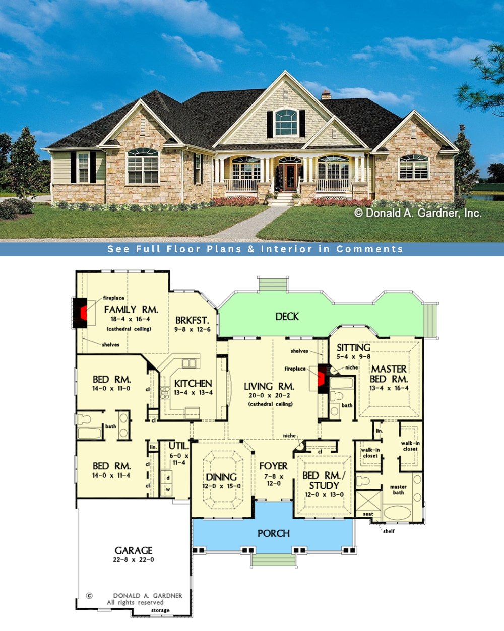 House - Barndominium Style 2,734 Sq Ft. 4-Bedroom 2-Story House Plan 👇 ...