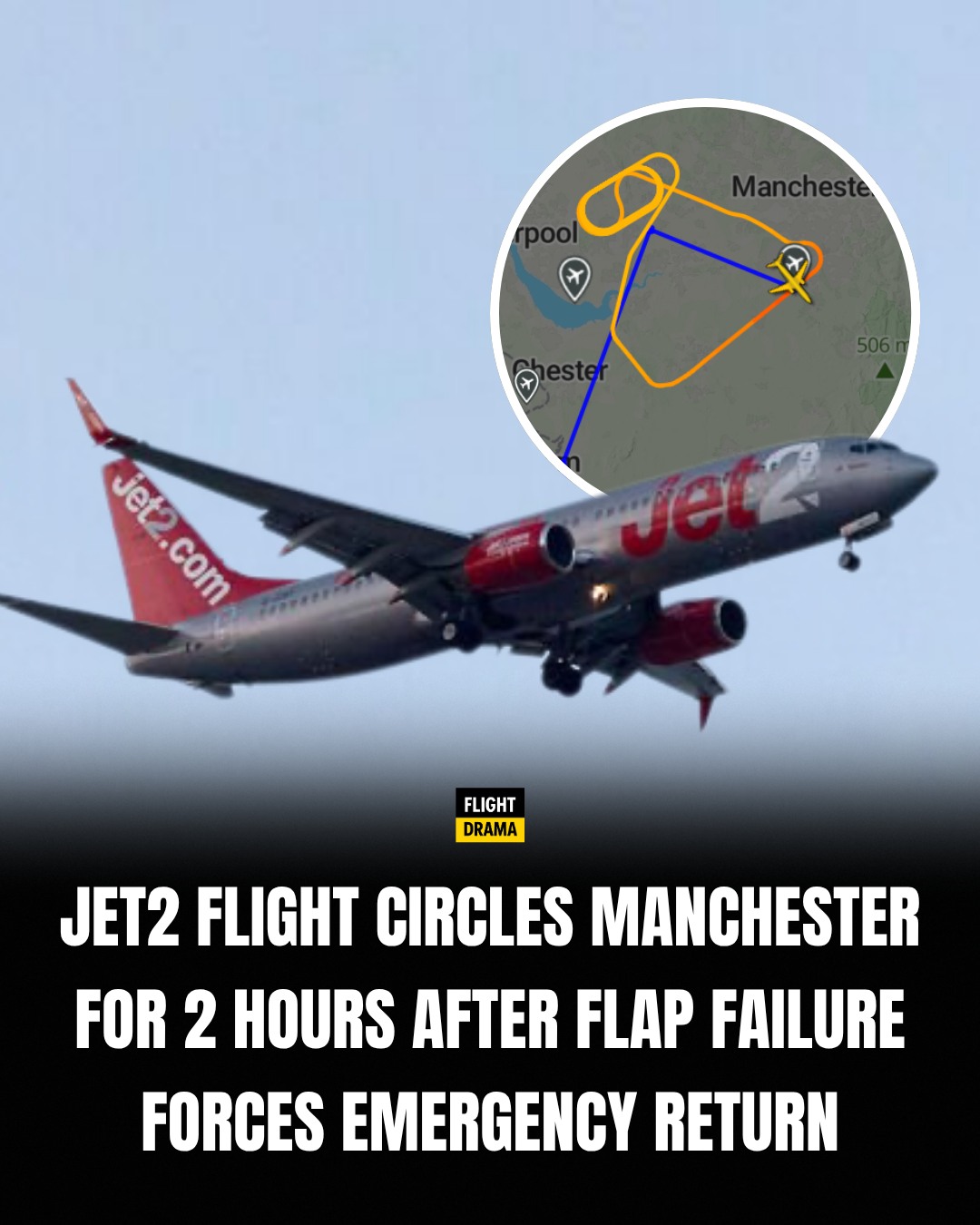 FlightDrama - A Jet2 service from Manchester to Agadir was forced to ...
