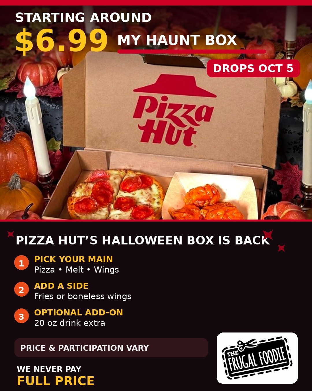 Pizza Hut My Haunt Box returns for $6.99 on Oct 5