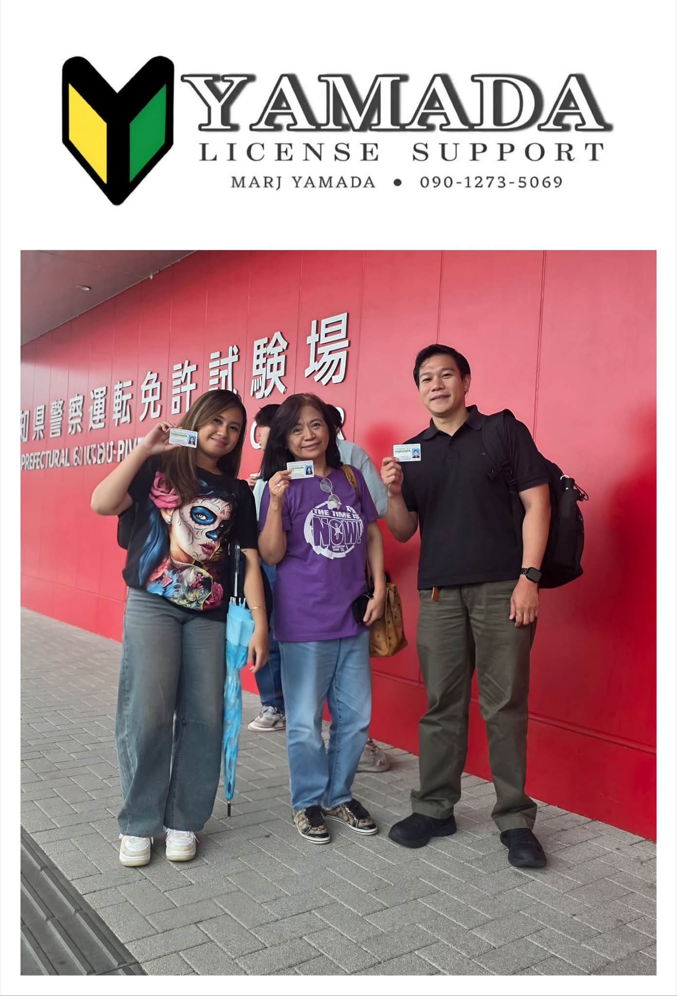 Yamada License Support congratulates Ms. Mary Jane and Mr. Vincent