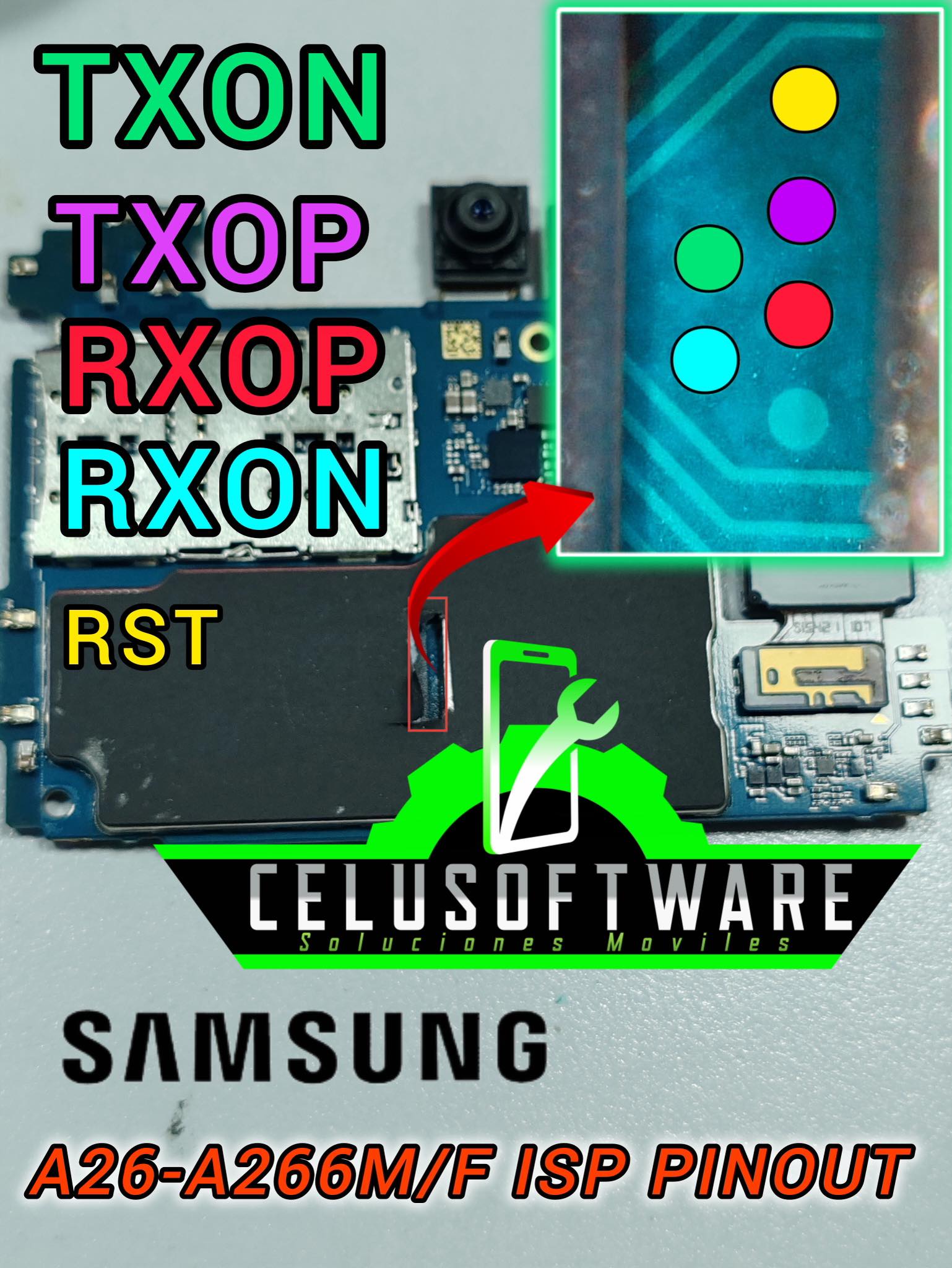 celusoftware-samsung-a26-pinout-isp-mdm-celusoftwaregsm-frp