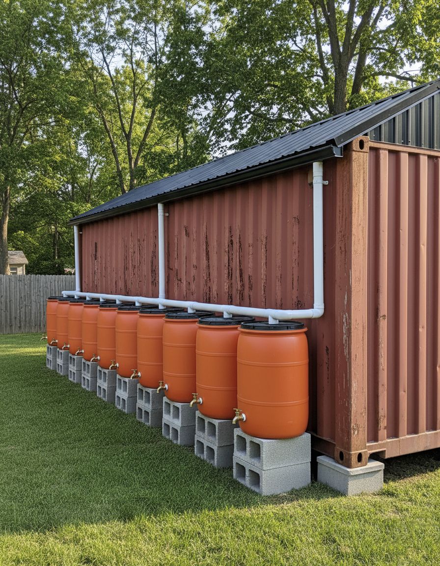 Luxury - This shipping container home features a rainwater harvesting ...