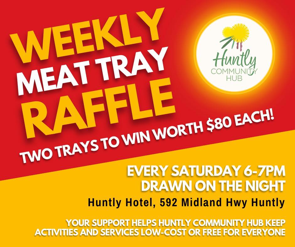 Huntly - CONGRATULATIONS to our Huntly Hotel Meat Tray Raffle winners ...