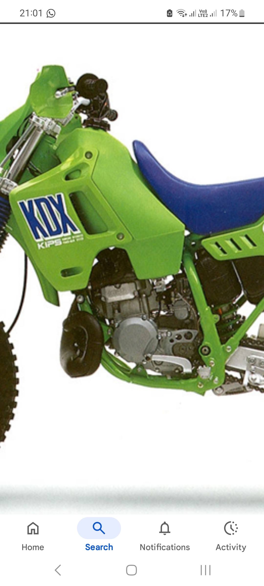 Kawasaki KDX 250/400 fuel tank for sale