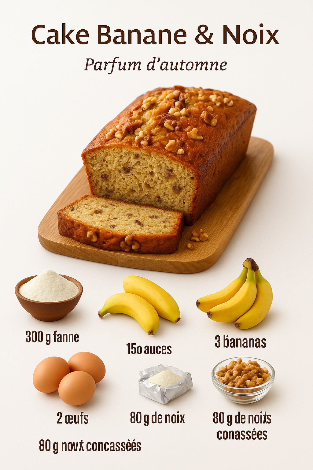 Les - Cake banane & noix – Parfum d’automne 🍌🌰 Parfait pour recycler ...