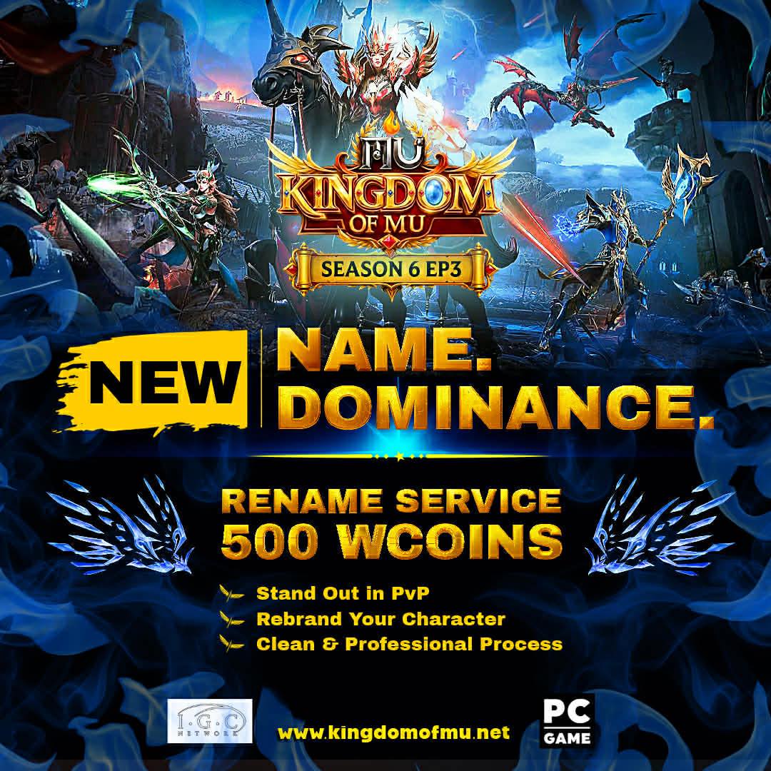 Kingdom of MU - PREMIUM CHARACTER RENAME SERVICE ... | Facebook