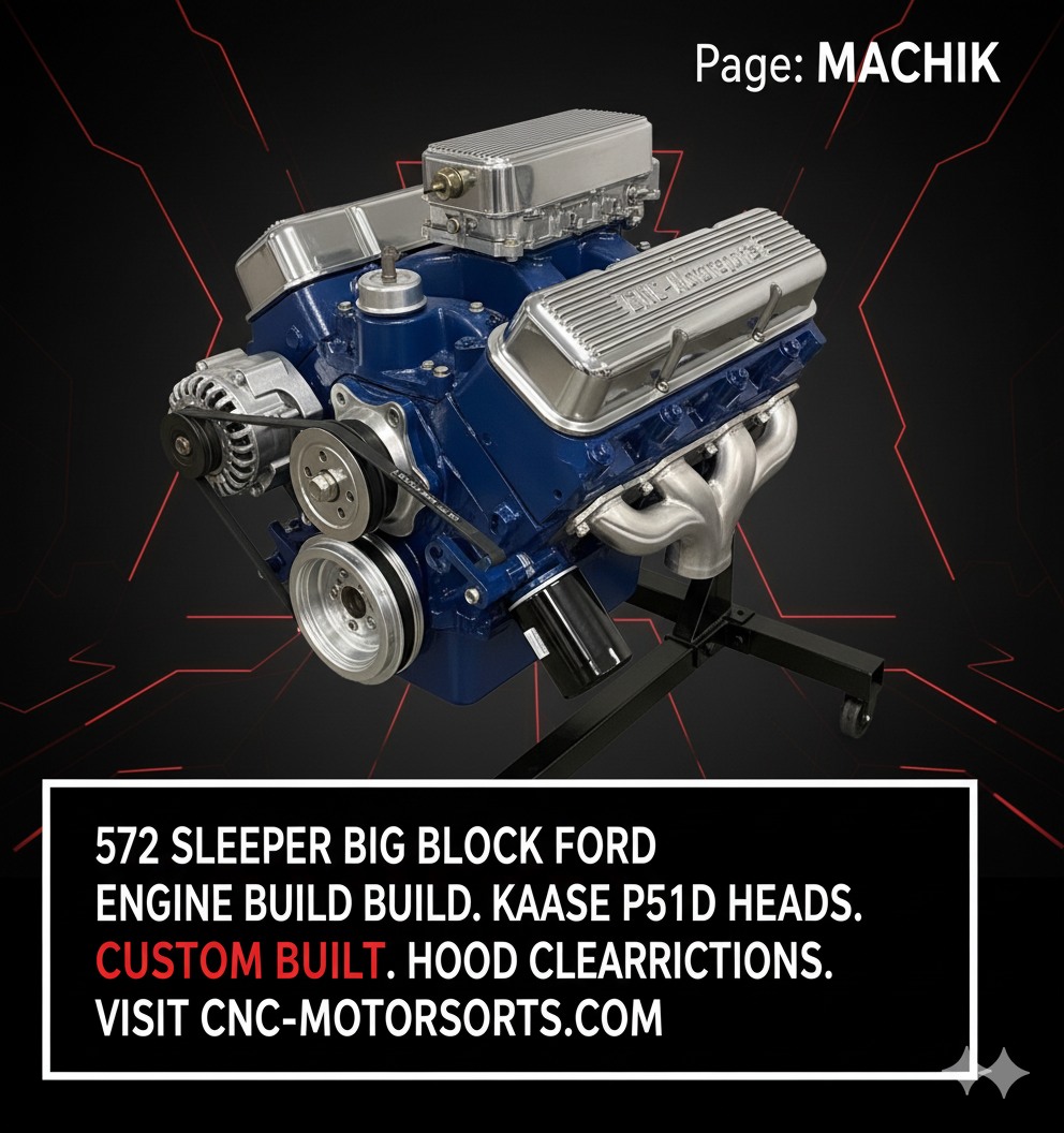 Machik - 572 Sleeper big block Ford engine build using a set of Kaase ...