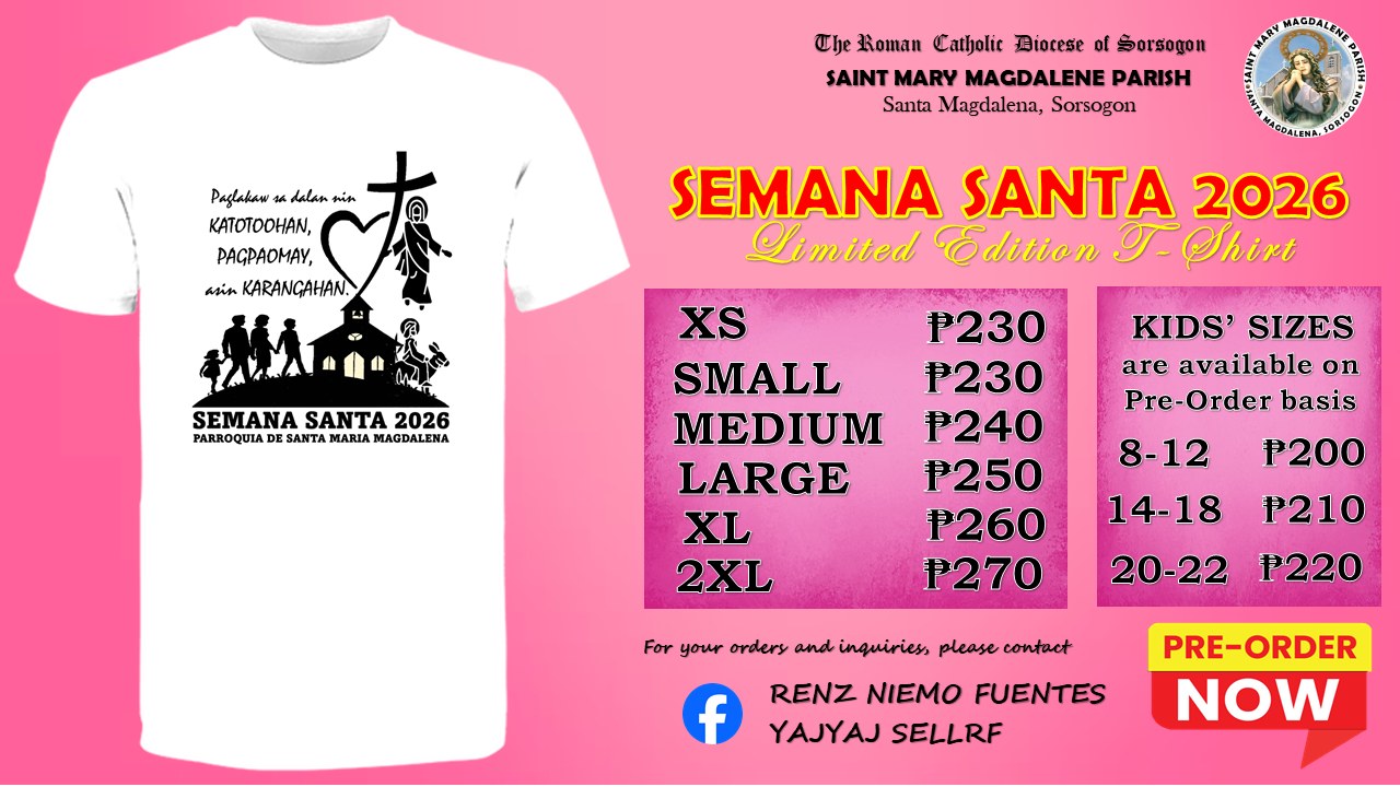 Saint Mary Magdalene Parish is now accepting pre-orders for the