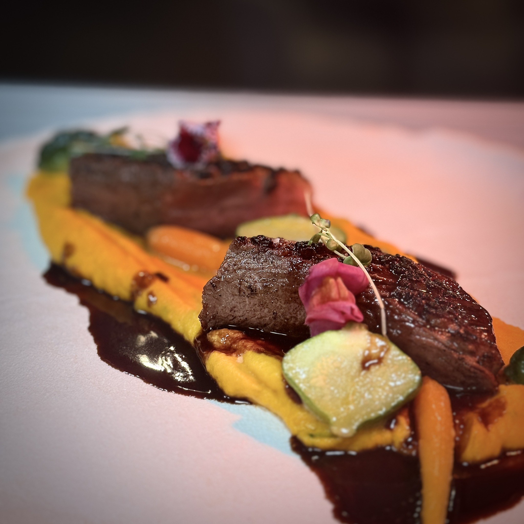 1890 Mon Rocher - Fillet de boeuf, carrot purée, red wine... | Facebook