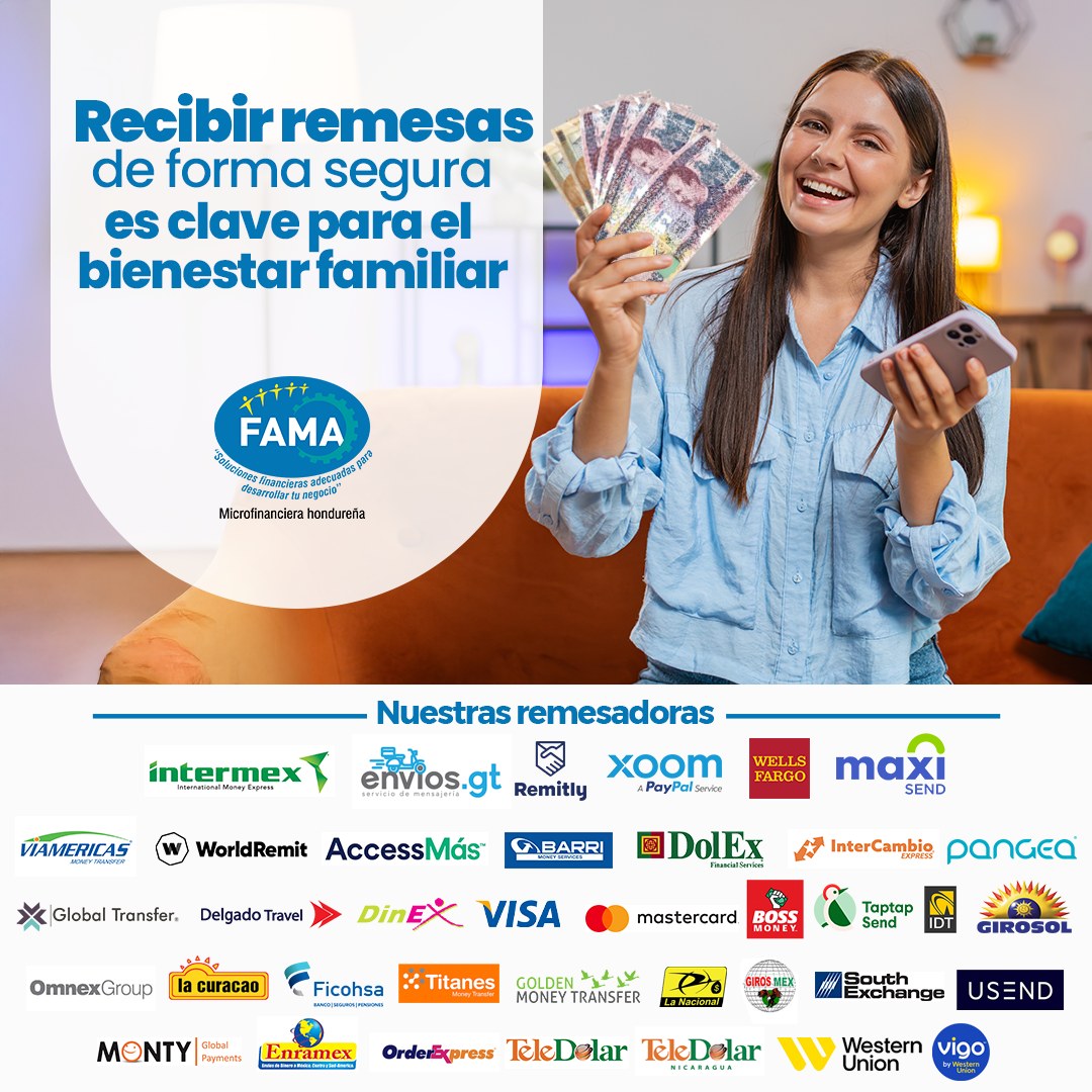 💸 ¡Recibir sus remesas ahora es más... - FAMA OPDF Honduras | Facebook