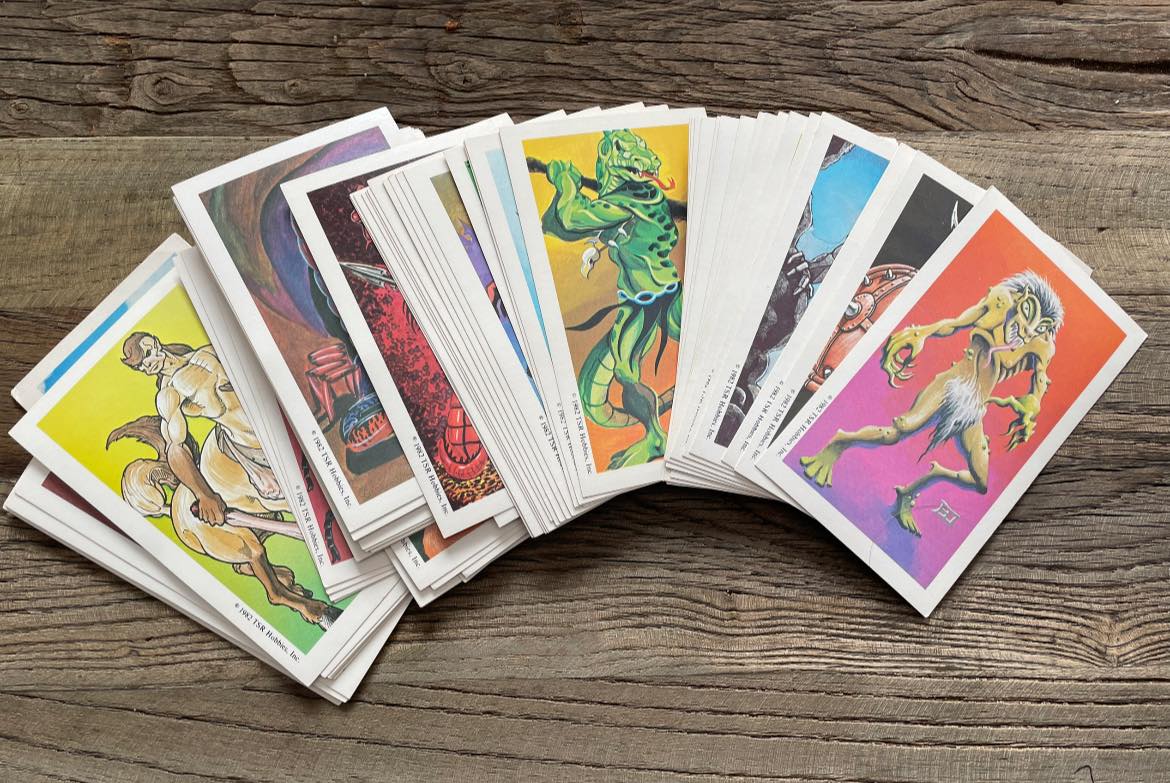 1991 アドバンスドダンジョンズ & ドラゴンズ トレーディングカードセット 1991 Advanced Dungeons & Dragons trading cards factory set for sale
