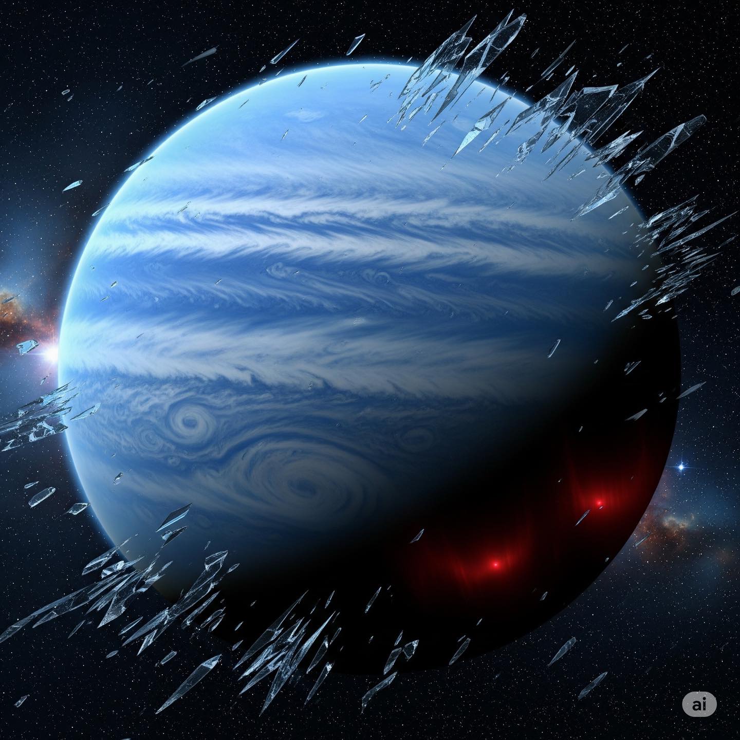 Glass rain and 7,000 km/h winds on HD 189733 b