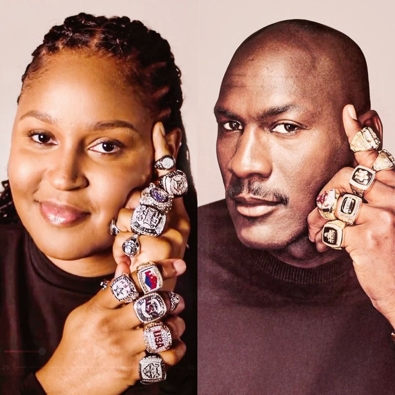 Sports - Maya Moore recreated Michael Jordan's famous rings photo.. 🔥 ...