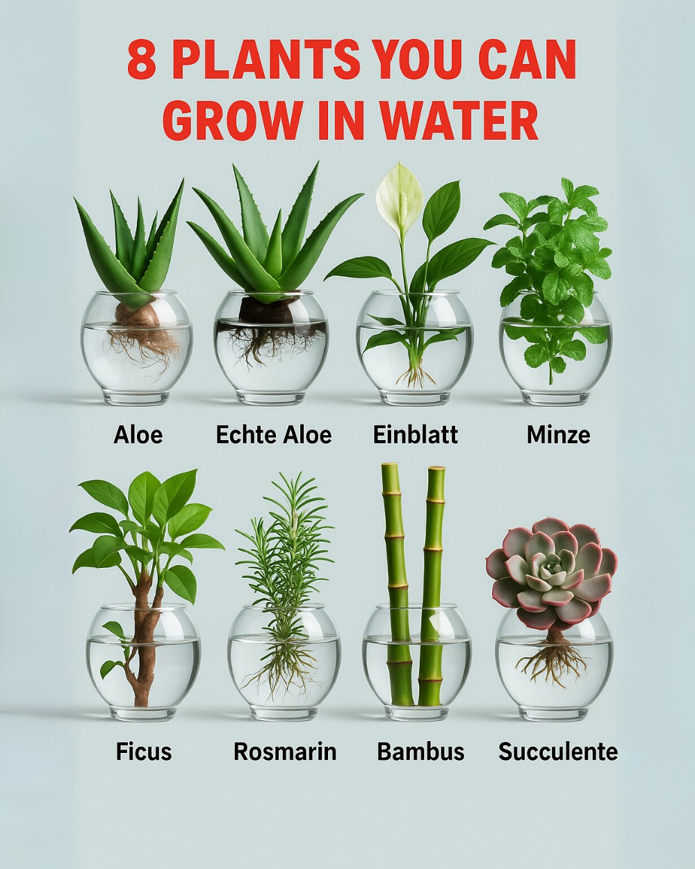 Clever - Plants you can grow in water, without soil 🌱 Houseplants ...