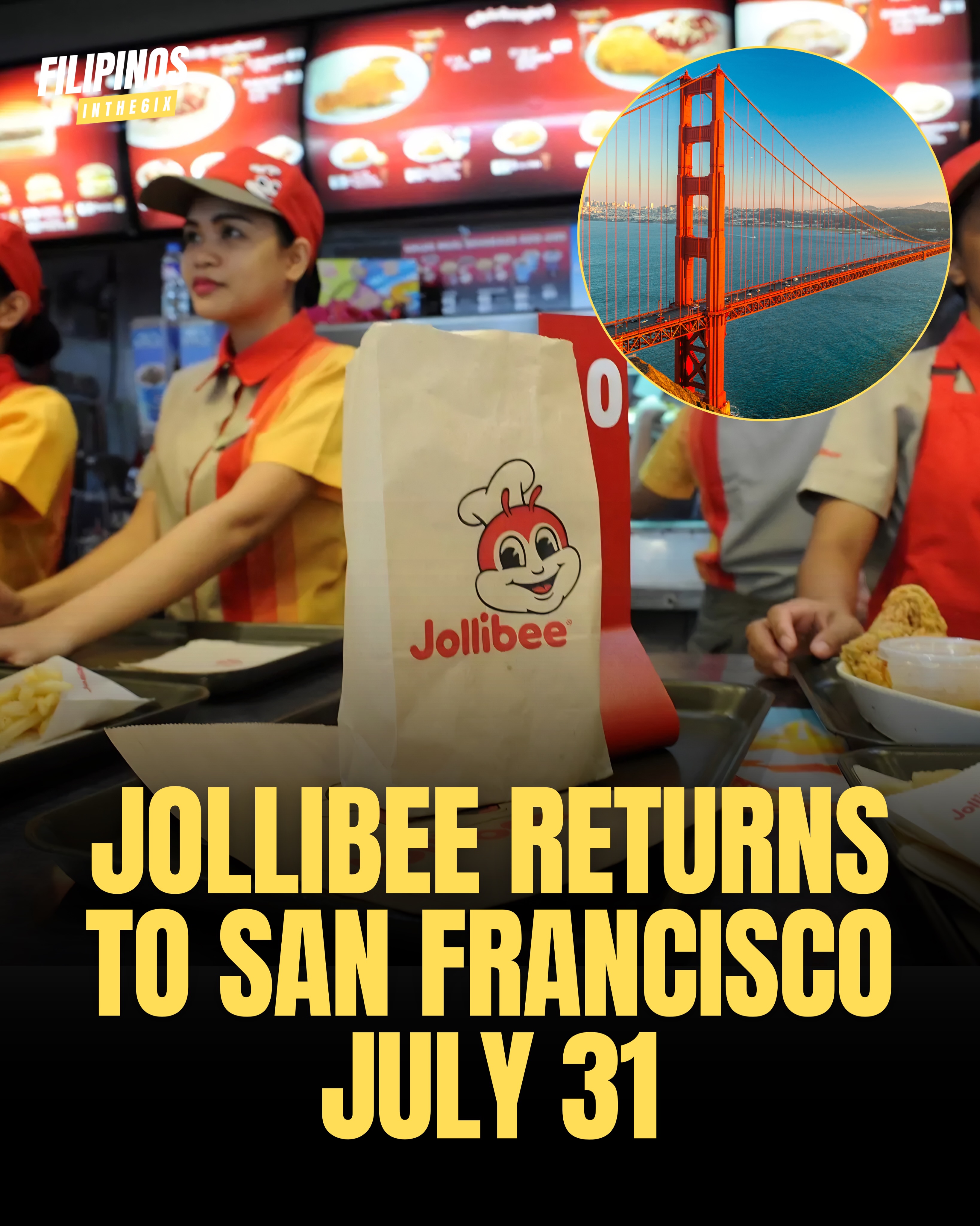 🎉 San Francisco, the wait is over! 🍗❤️ Our newest Jollibee is