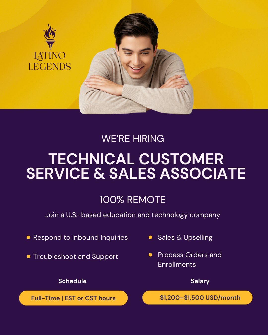 We’re hiring! 🌎 ️: Technical Customer Service & Sales Associate 💼 ...