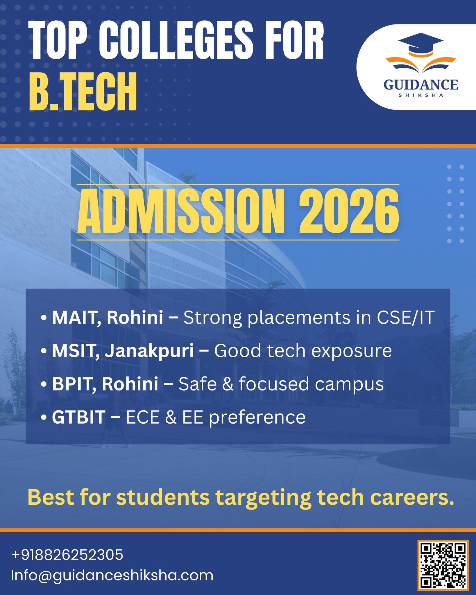 🎓 B.Tech Admissions 2026 are OPEN!... - Guidance Shiksha | Facebook
