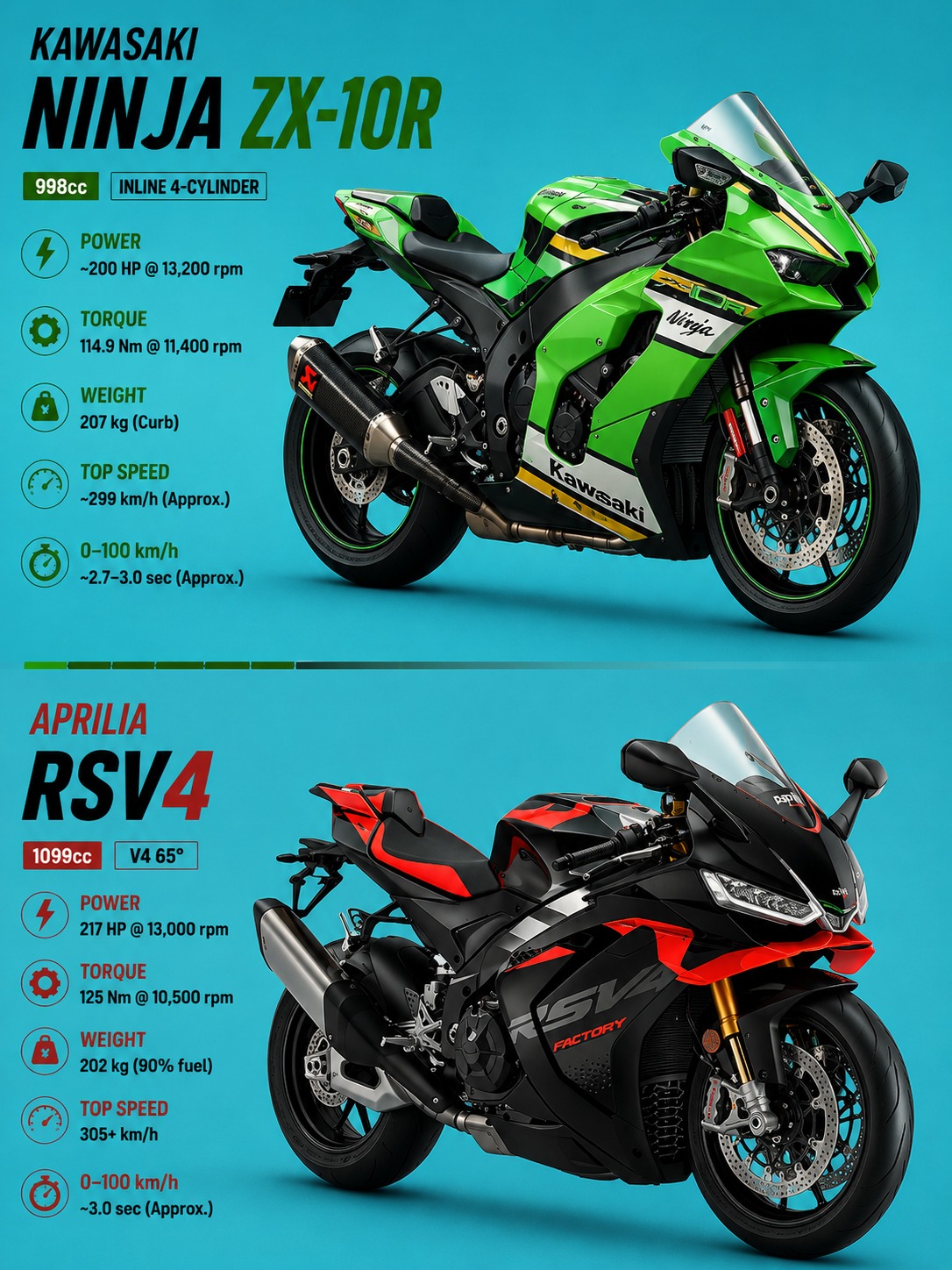 Aprilia RSV4 Vs BMW S1000RR: Which Superbike Fits You?