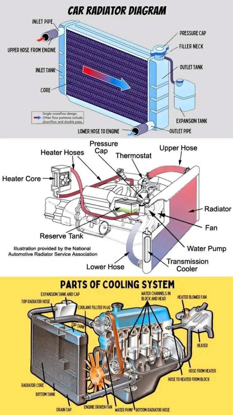 𝐀𝐔𝐓𝐎 𝐓𝐄𝐂𝐇𝐍𝐈𝐗 | The Radiator Parts in Your Vehicle | Facebook
