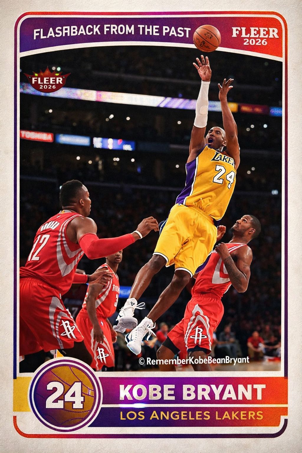 They put LeBron's tribute dunk to Kobe on this ultra-rare card