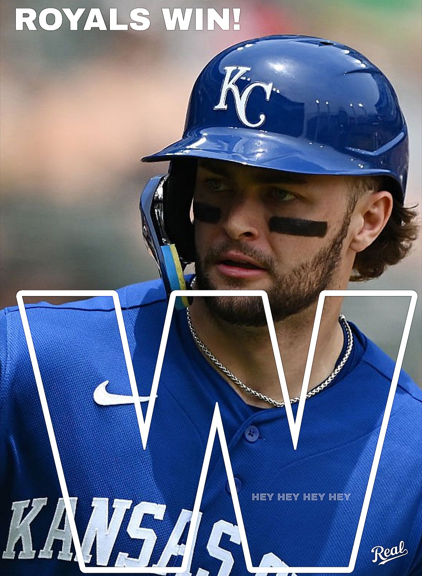 Real - Royals salvage the series on the Southside with a DUB 