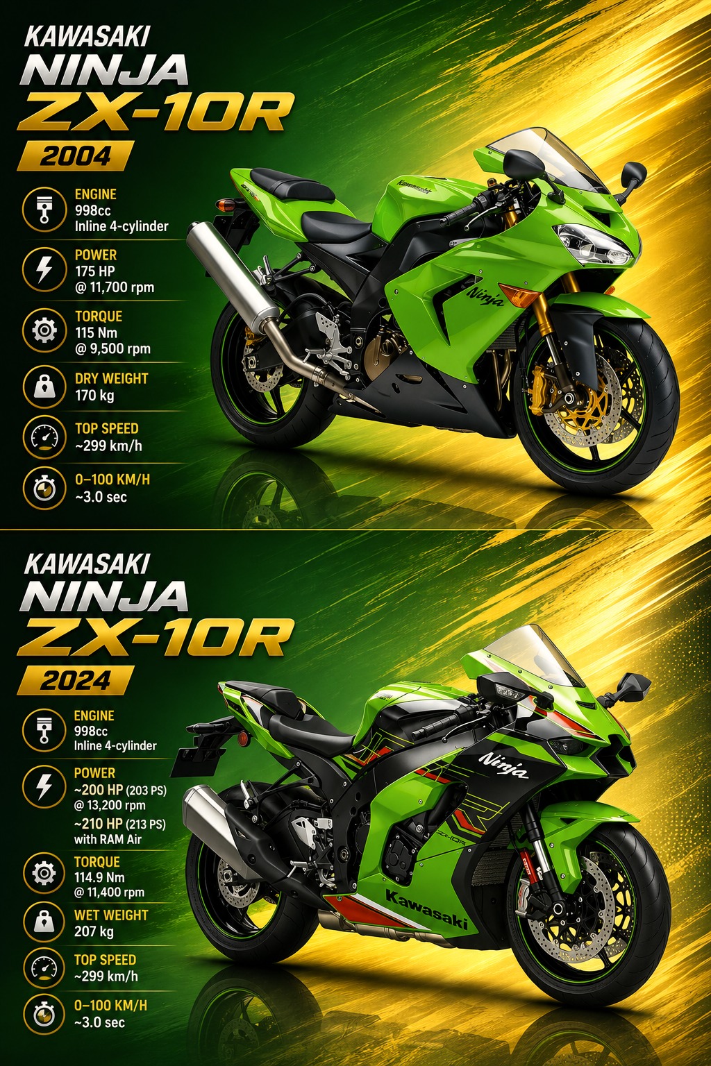 Kawasaki Ninja ZX-10R feels slow in stock form