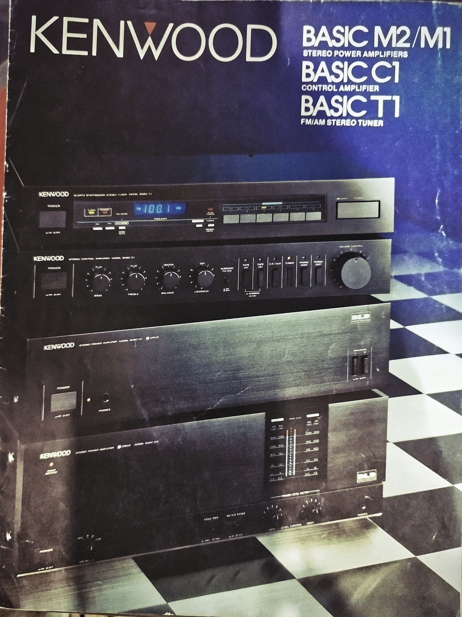 1983 brochure KENWOOD BASIC BASICM2/M1 M2/M1 STEREO POWER
