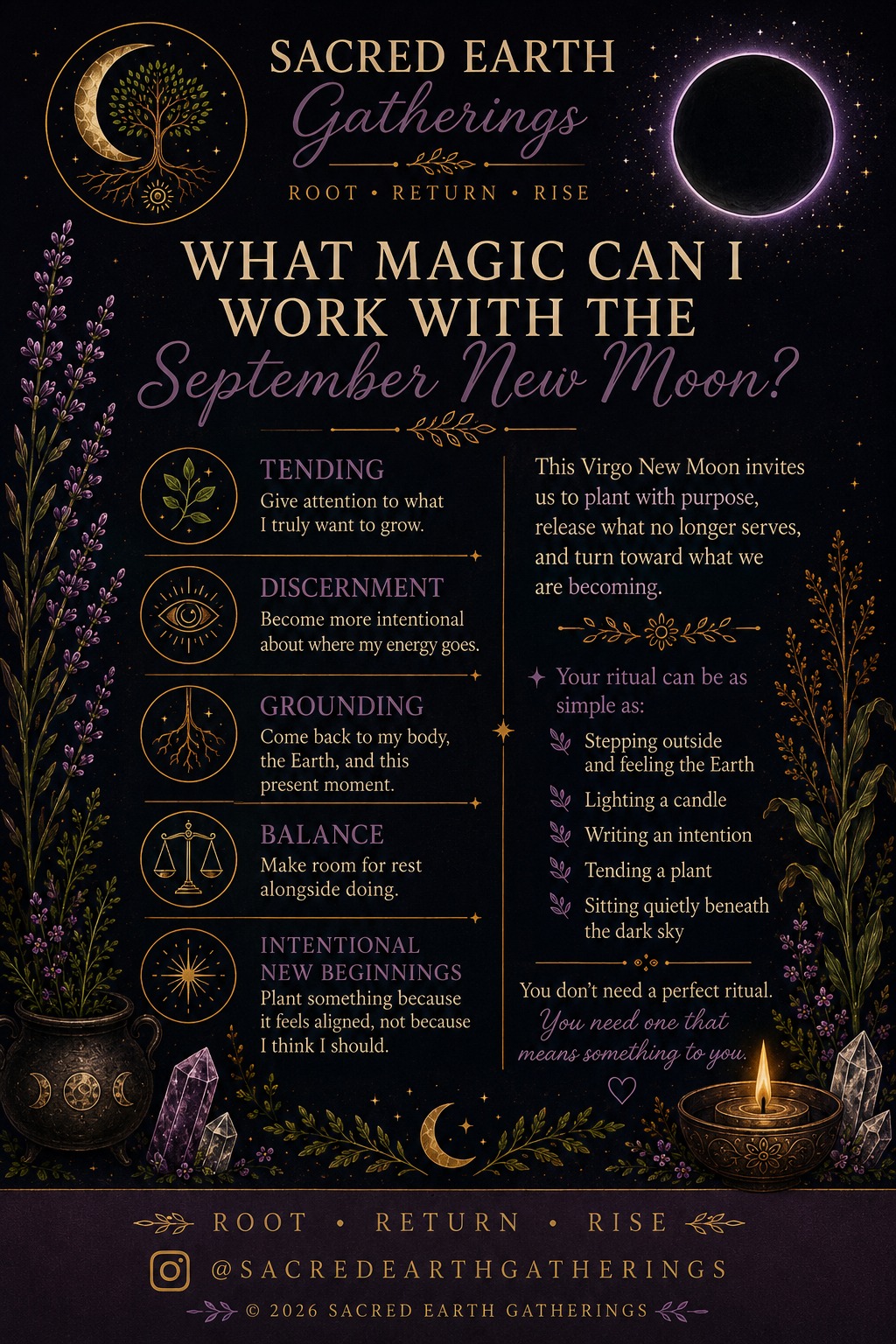 Reflecting on energy and intentions during the September Virgo new