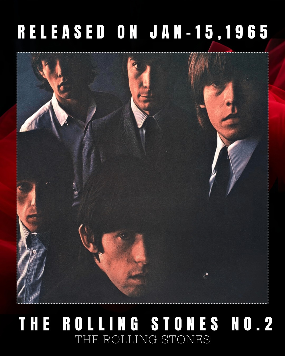 The Rolling Stones' second album released January 1965