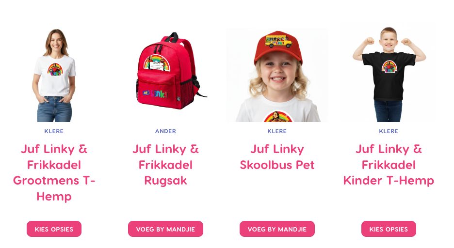 Juffrou - Ons het uiteindelik Juffrou Linky en Frikkadel handelsware! 🥳 ...
