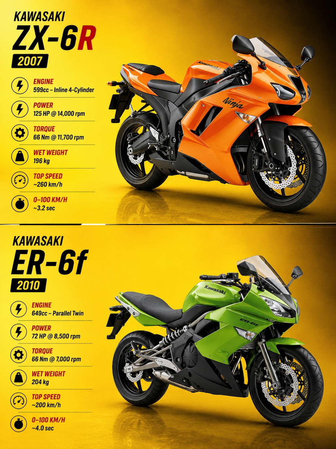 Kawasaki ER-6n shows how one motorcycle can evolve while keeping