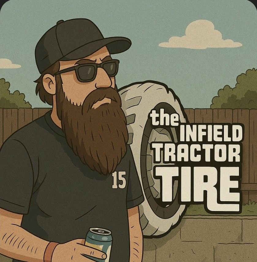 The infield tractor tire... - The infield tractor tire