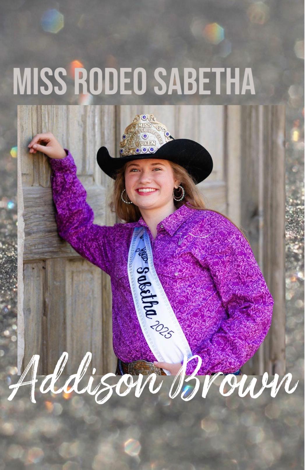 Chanute - Miss Rodeo Sabetha 2025 is Addison Brown from rural Everest ...
