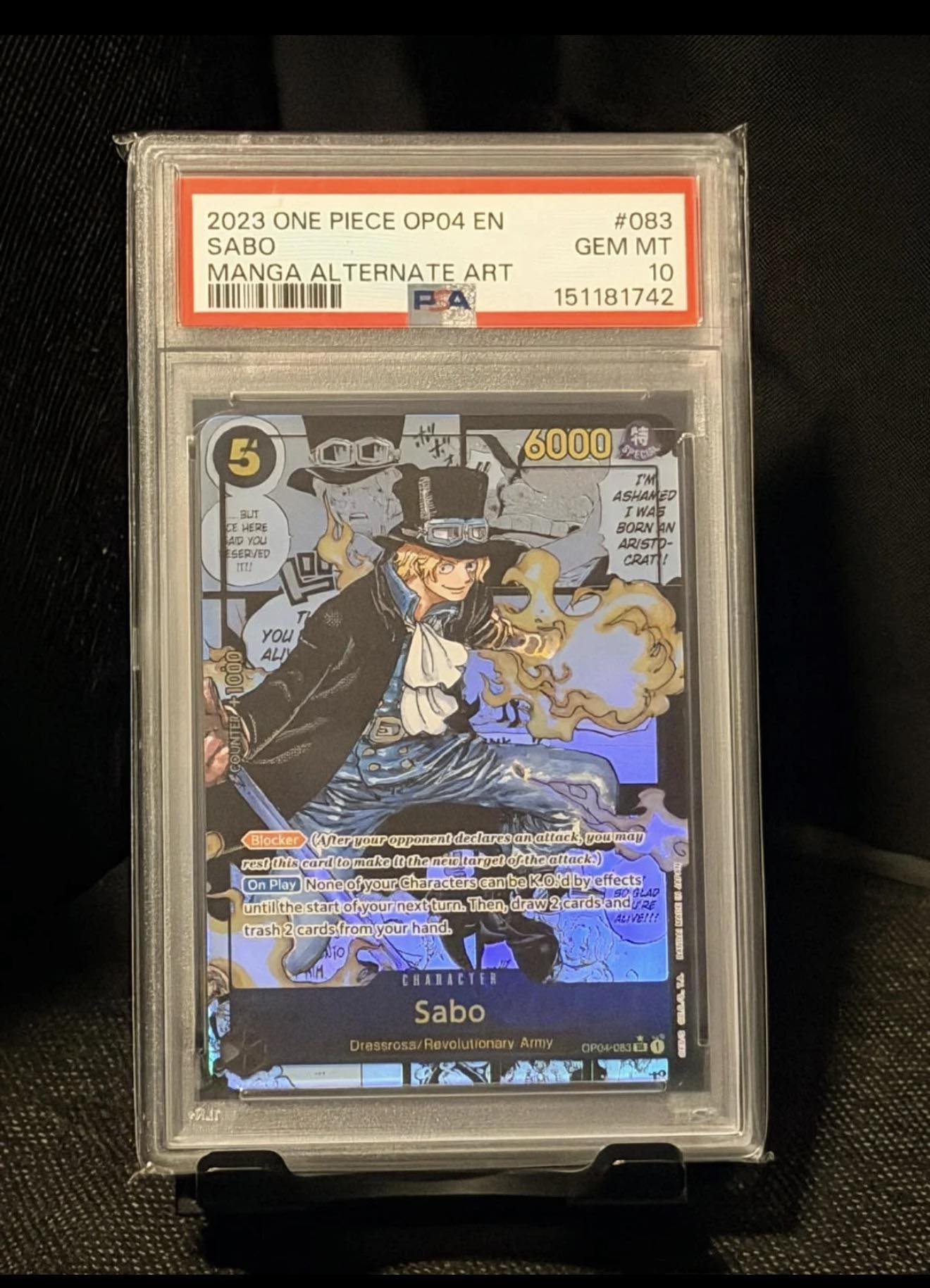 ? WTB: PSA 10 Sabo Manga OP04-083 ?