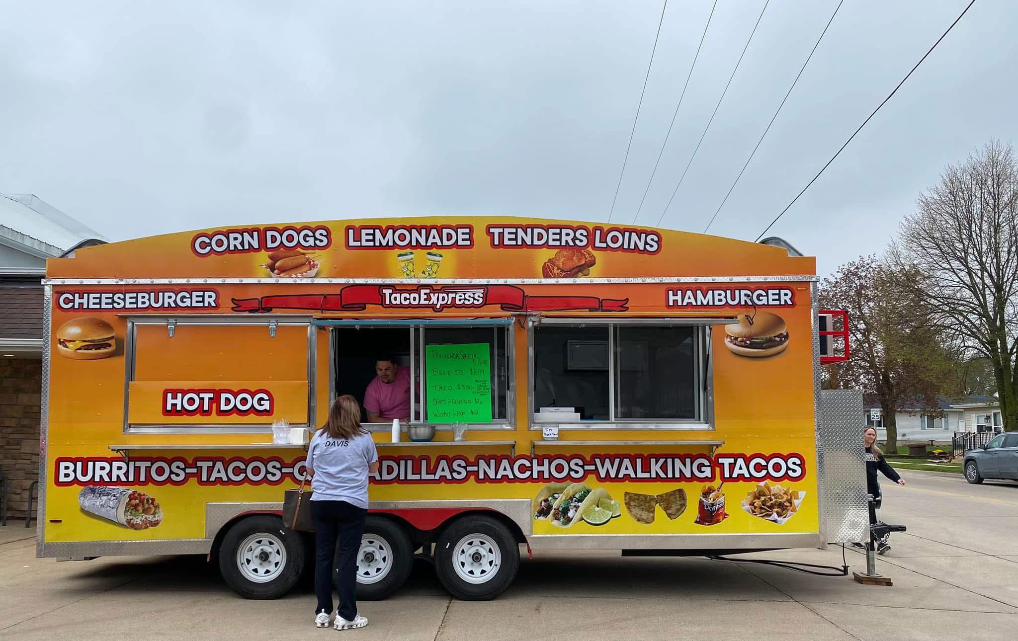 White - This is a taco truck from Iowa. Taco trucks in Iowa do not ...
