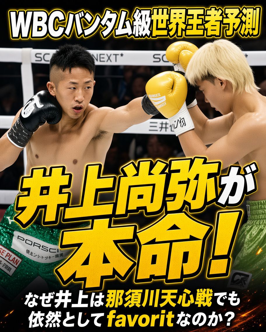 🥊 井上拓真 vs 那須川天心②！WBCベルトは誰の手に渡るのか!?