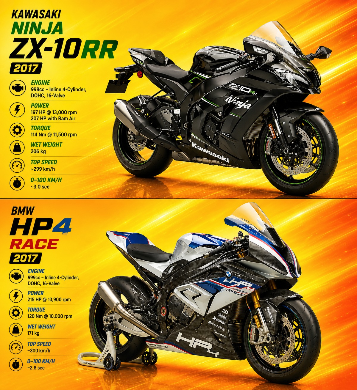 Same year. Same obsession with lap times. But one of these