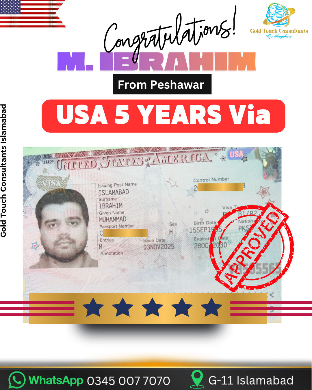 🎉🎊 SUCCESS STORY 🎉🎊 Another USA... - Gold Touch Consultants | Facebook