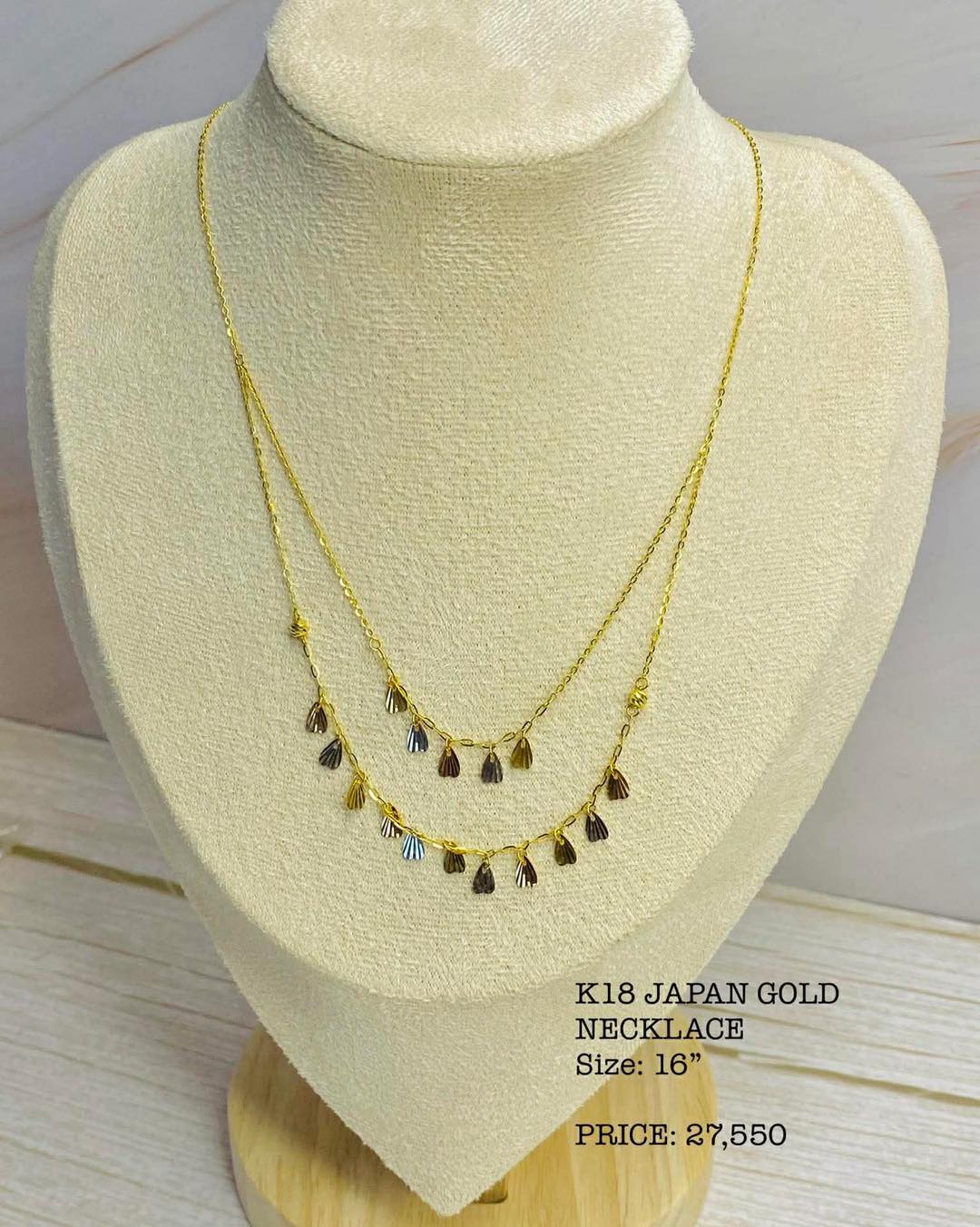 K18 japan gold Necklace on SALE❤️ cash on delivery open for 