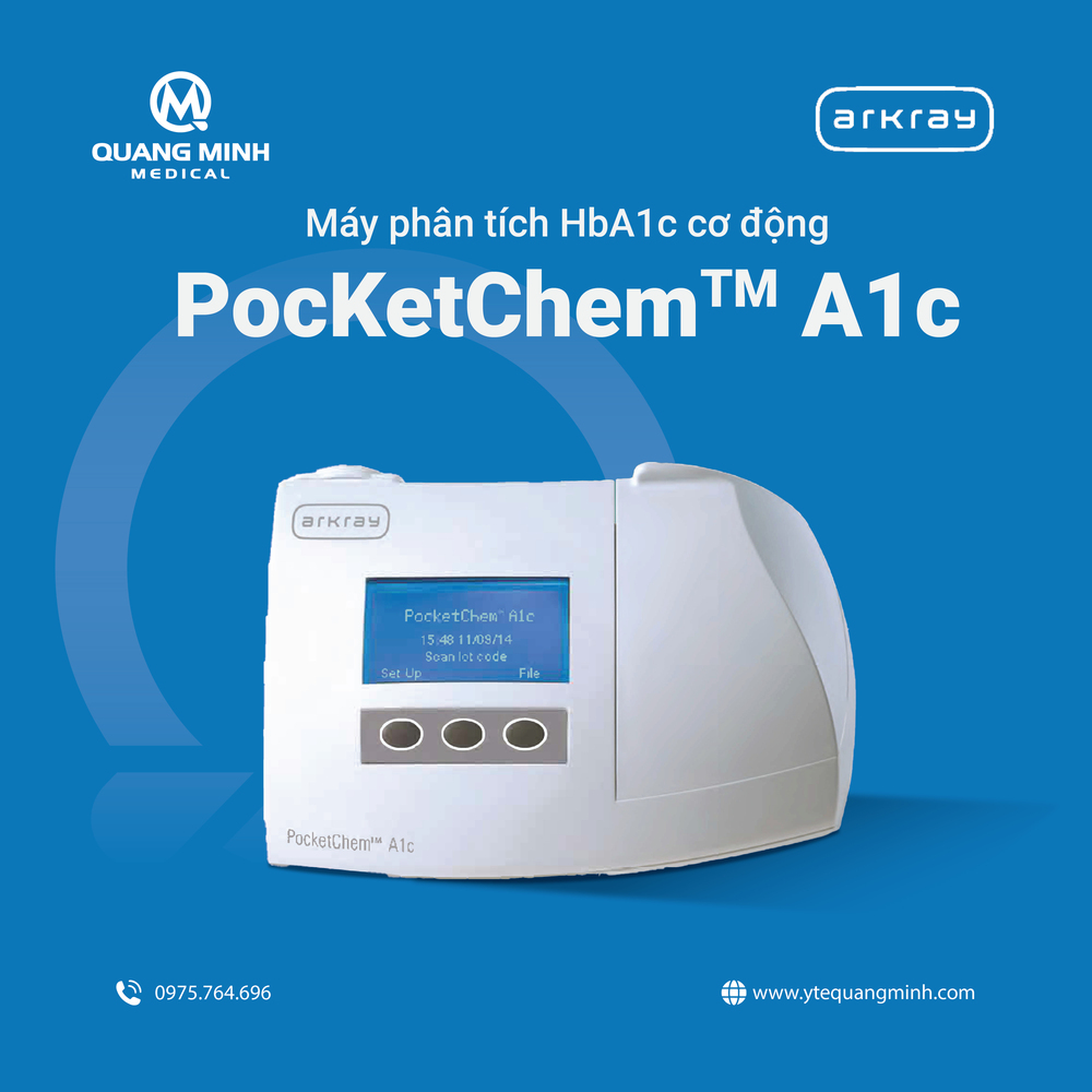 Công - 🔥MÁY PHÂN TÍCH HbA1c CƠ ĐỘNG POCKETCHEM™ A1c PocketChem™ A1c là ...