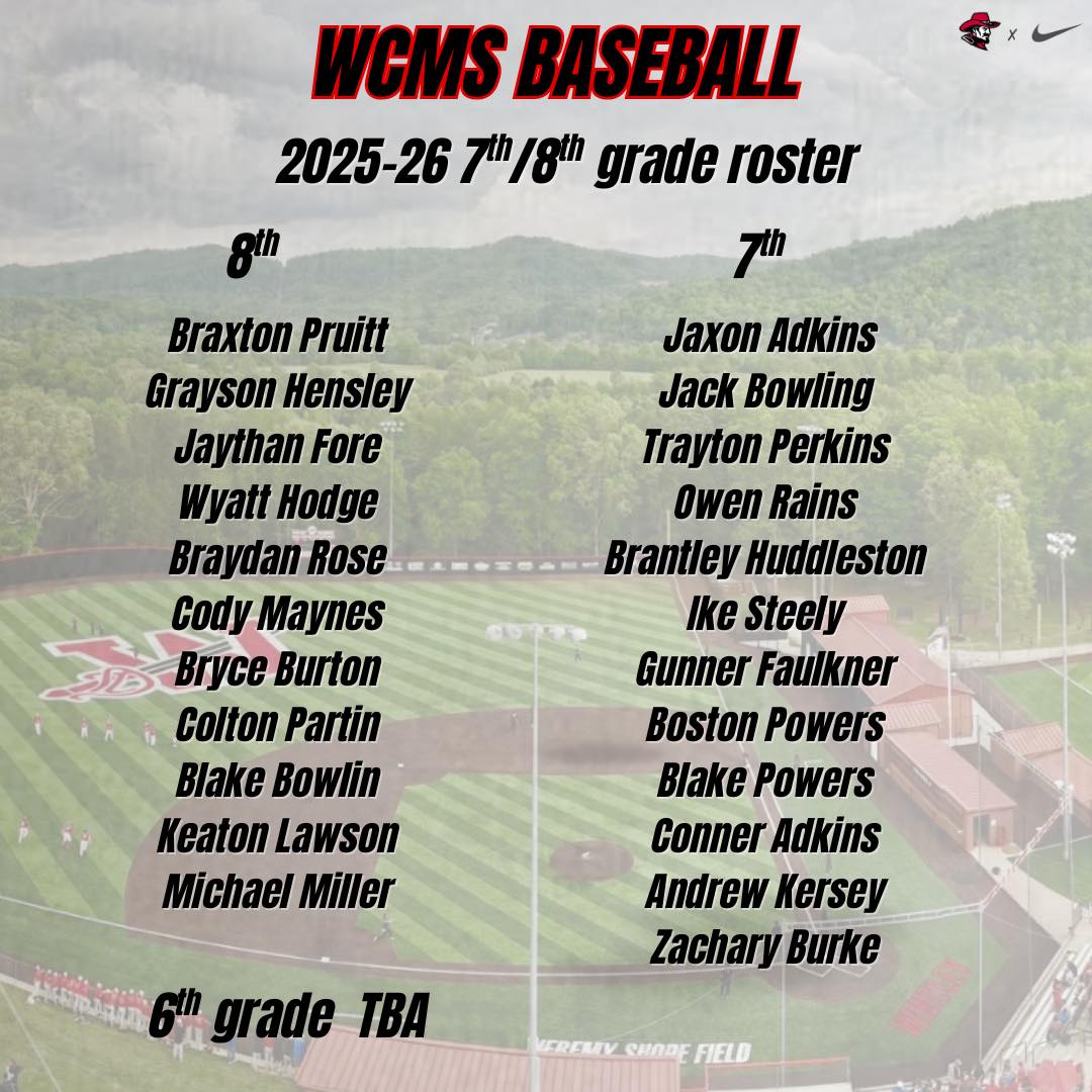 📣⚾ Congratulations... - Whitley County Middle School Baseball | Facebook