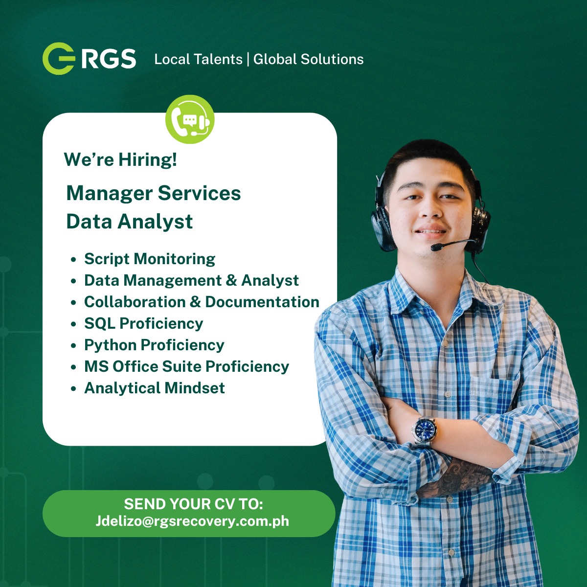 RGS Careers - 📣 WE'RE HIRING: Manager Services Data... | Facebook