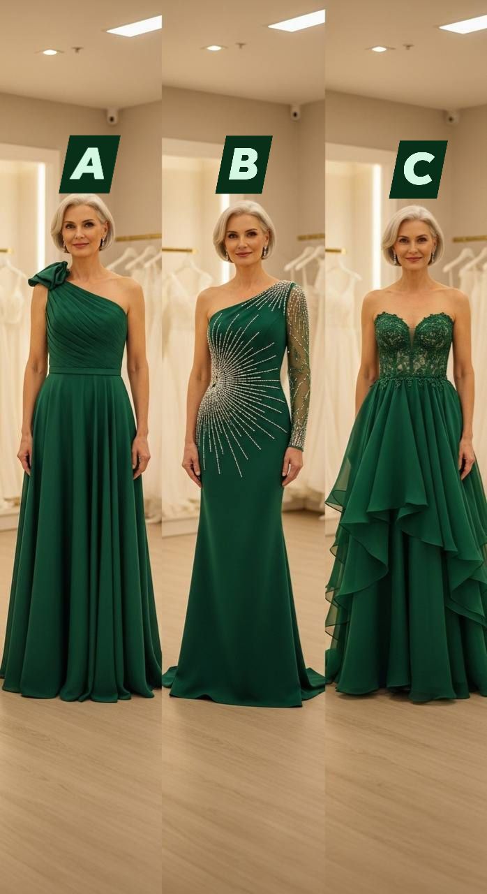 green mardi gras dress with envy 💚💜✨ magic in form—sequins, bold color, and main-character energy for every ball, gala, and night that calls for a little extra sparkle. which one's your pick? elegant dark green dress