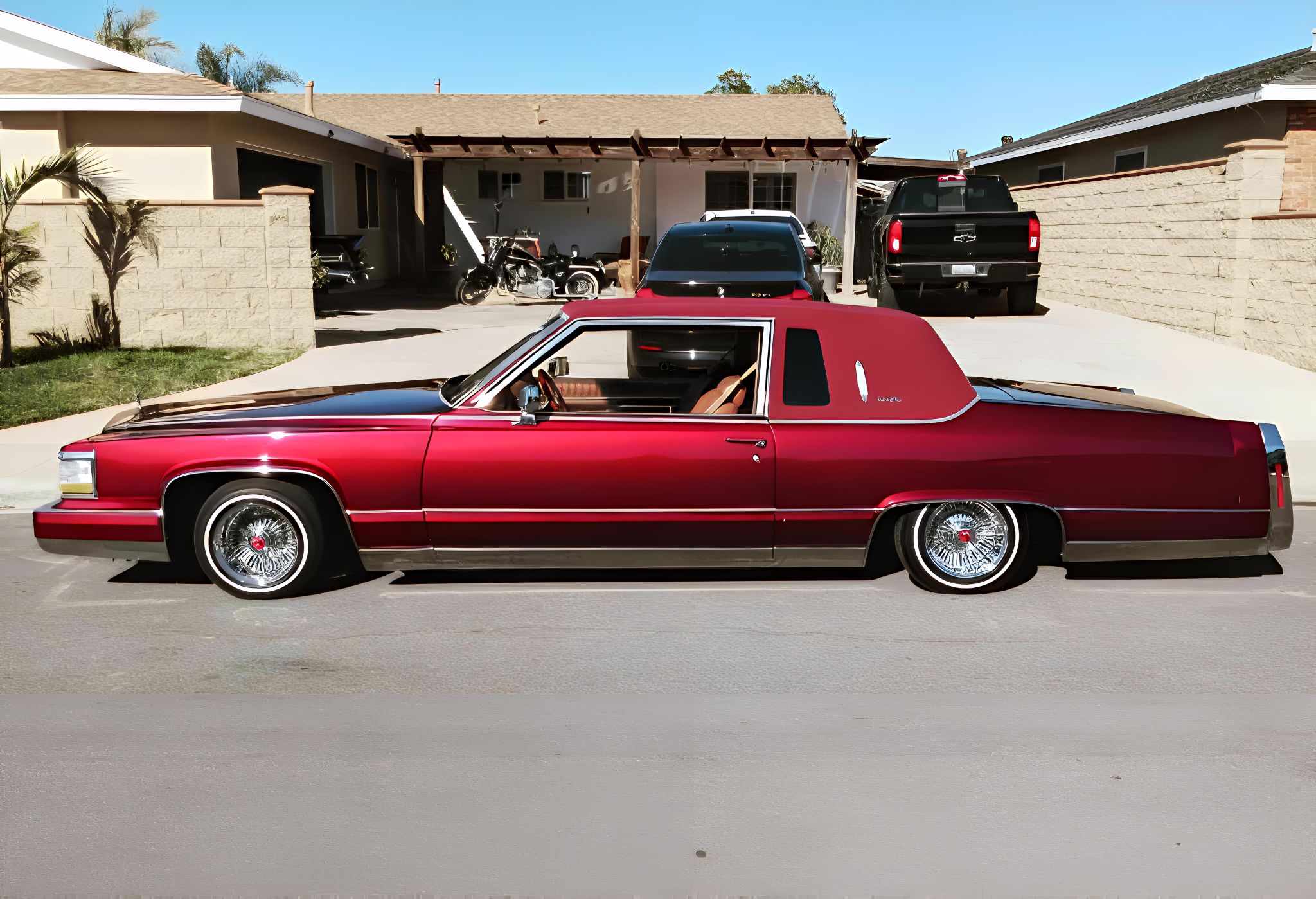 Daily driving a 1981 Cadillac Coupe DeVille lowrider in Chico