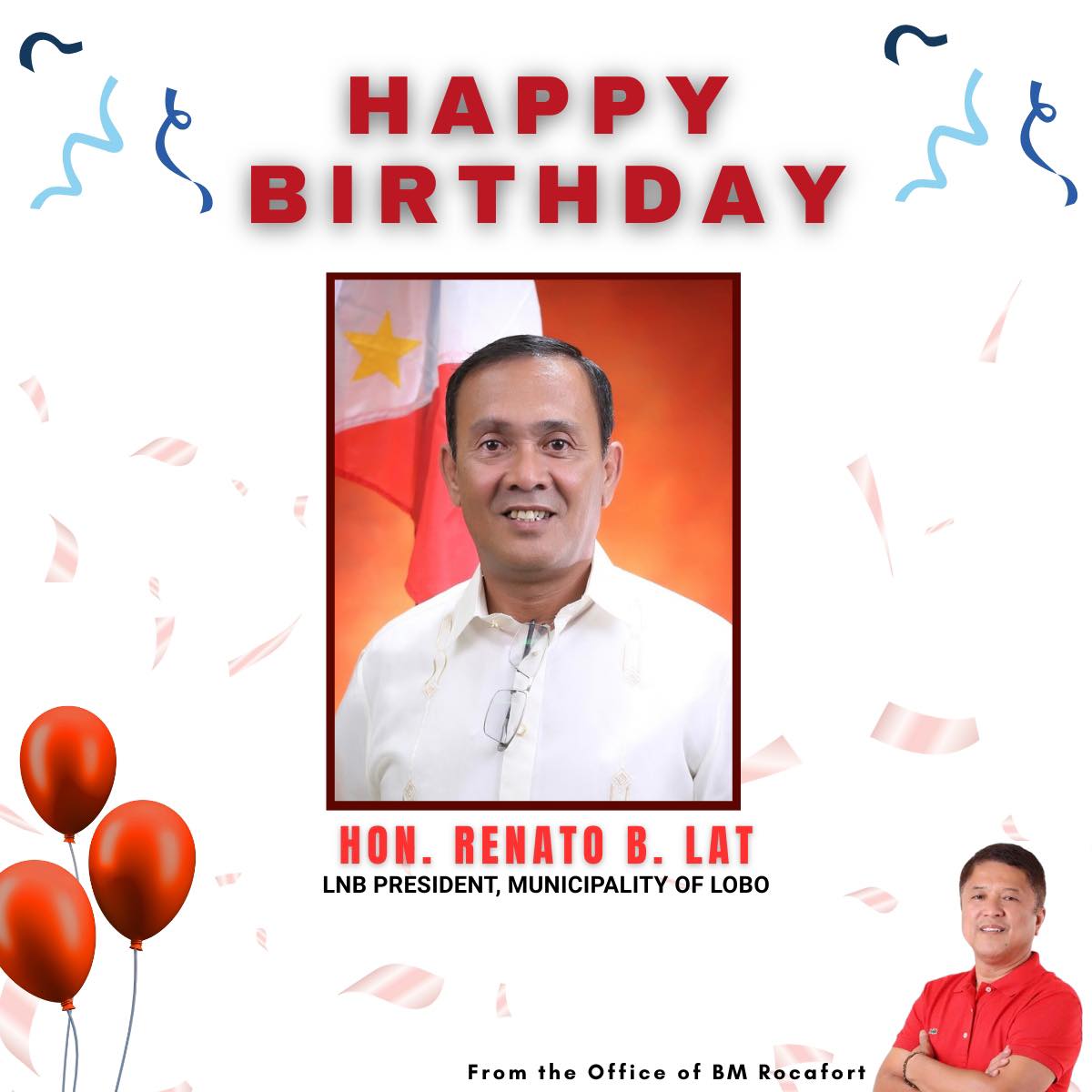 Board - Naghahatid ng pagbati ang Tanggapan ng Bokal Fernando Rocafort ...
