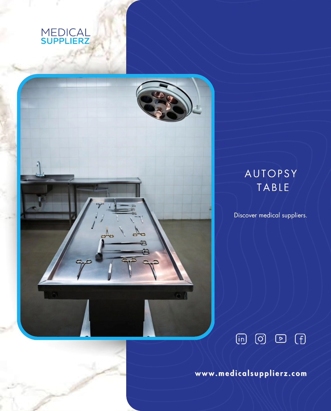 Medical - Autopsy Tables available now on www.medicalsupplierz.com🔬 ...